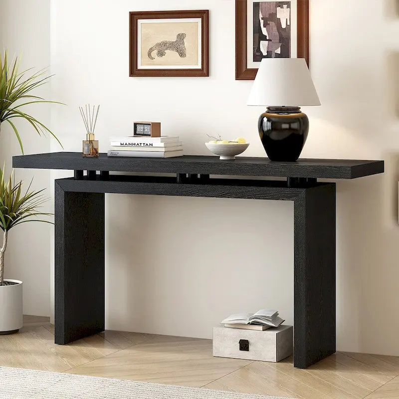 Ash Veneer Console Table for Entryway & Hallway