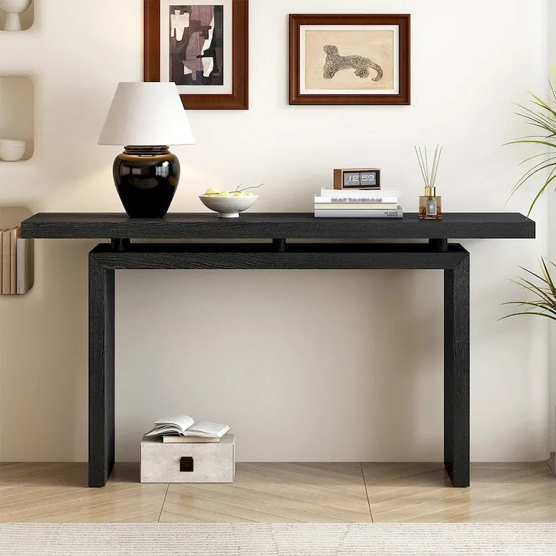 Ash Veneer Console Table for Entryway & Hallway