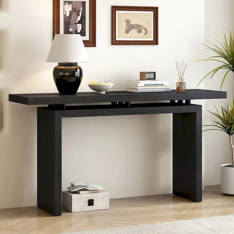Ash Veneer Console Table for Entryway & Hallway