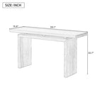 Ash Veneer Console Table for Entryway & Hallway