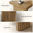 70.9" Executive Desk, Computer Desk, Large Workstation for Home Office, Brown