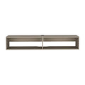 Floating TV Stand 59" with Open Shelves & Cable Management
