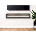 Floating TV Stand 59" with Open Shelves & Cable Management