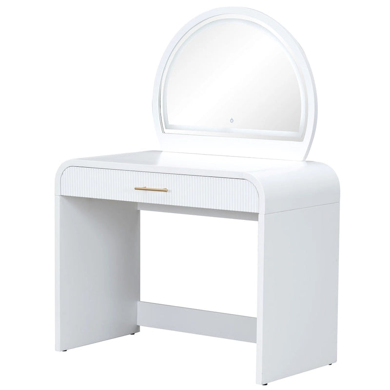 39" Makeup Vanity Table with Touch Screen LED Mirror