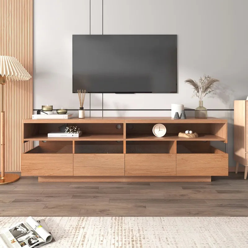 75" TV Stand with Acrylic Drawers