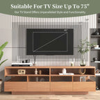 75" TV Stand with Acrylic Drawers