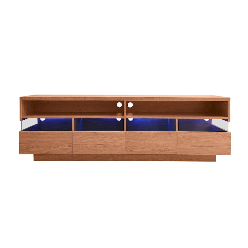 75" TV Stand with Acrylic Drawers