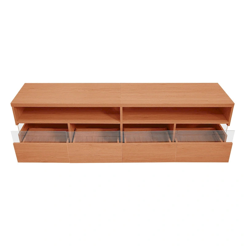 75" TV Stand with Acrylic Drawers