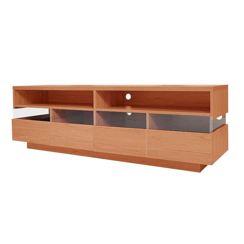75" TV Stand with Acrylic Drawers