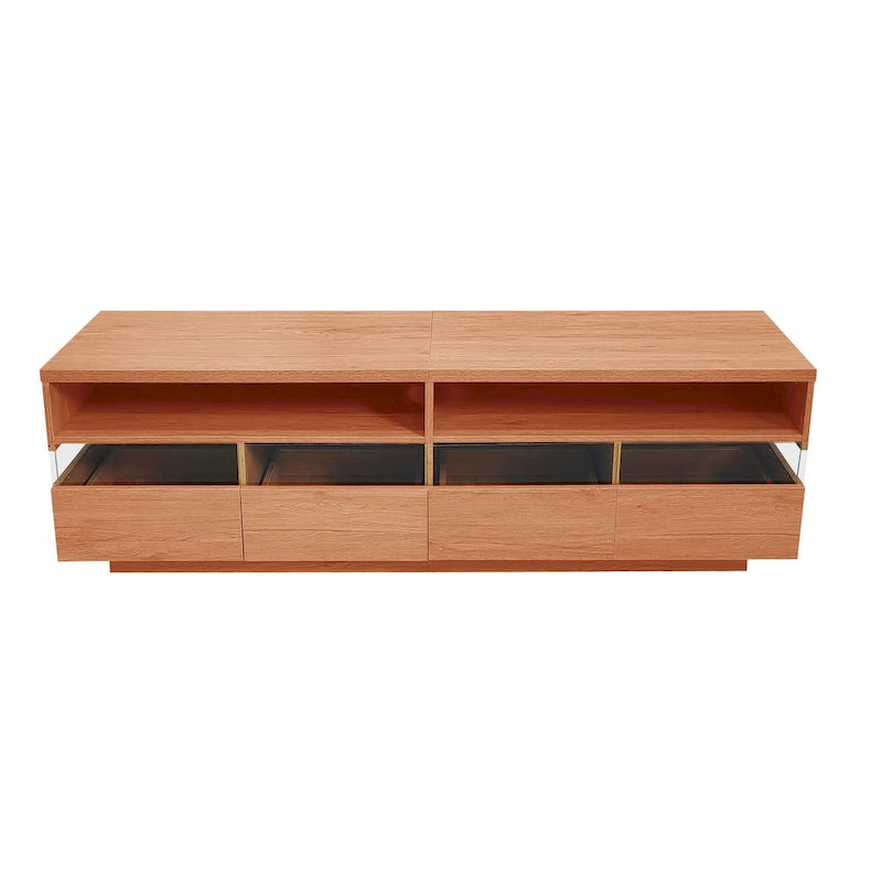 75" TV Stand with Acrylic Drawers