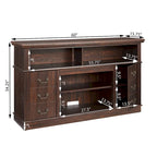 Traditional 60" TV Stand with Open and Closed Storage for TVs Up to 65"