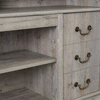 Traditional 60" TV Stand with Open and Closed Storage for TVs Up to 65"