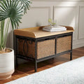 Panca contenitore color peltro anticato / frassino chiaro - 33W x 15.7D x 20H
