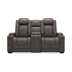 Gray Power Reclining Loveseat with Console - 71.75 W x 39 D x 44 H