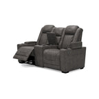 Gray Power Reclining Loveseat with Console - 71.75 W x 39 D x 44 H