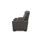Gray Power Reclining Loveseat with Console - 71.75 W x 39 D x 44 H