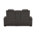 Gray Power Reclining Loveseat with Console - 71.75 W x 39 D x 44 H