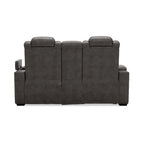 Gray Power Reclining Loveseat with Console - 71.75 W x 39 D x 44 H