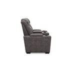 Gray Power Reclining Loveseat with Console - 71.75 W x 39 D x 44 H