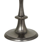 Metalowy stolik akcentujący z aluminium w stylu toczonym - czarny - 18W x 18L x 23H