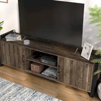 Reclaimed Oak 66-inch 6-Shelf TV Stand