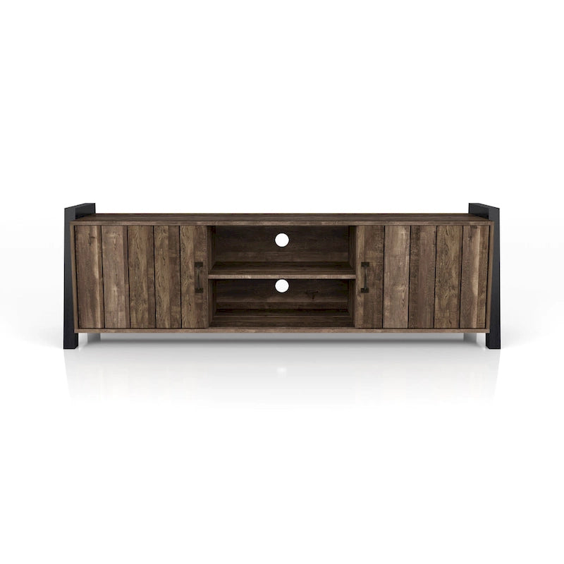 Reclaimed Oak 66-inch 6-Shelf TV Stand