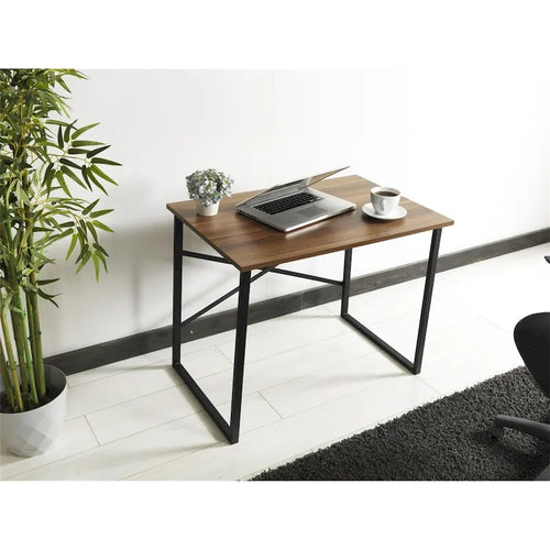 35 Inch Computer Desk with Metal Frame – Writing & Study Workstation