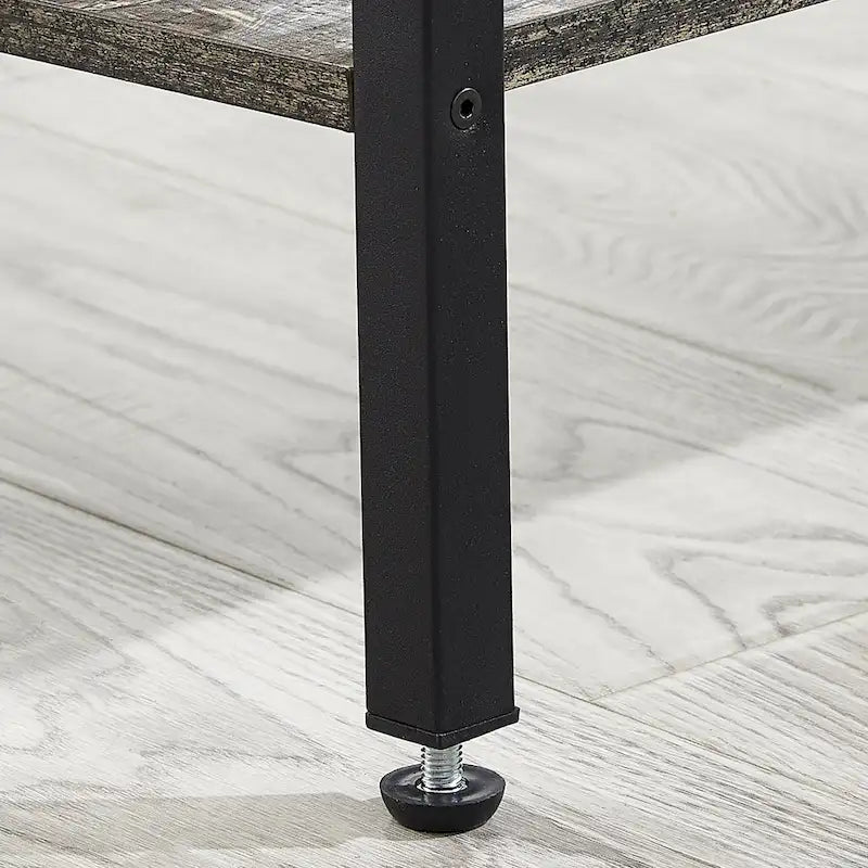 Comodino con stazione di ricarica, 2 porte USB e 2 prese di corrente, tavolino a 2 cassetti con ripiano contenitore