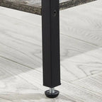 Comodino con stazione di ricarica, 2 porte USB e 2 prese di corrente, tavolino a 2 cassetti con ripiano contenitore