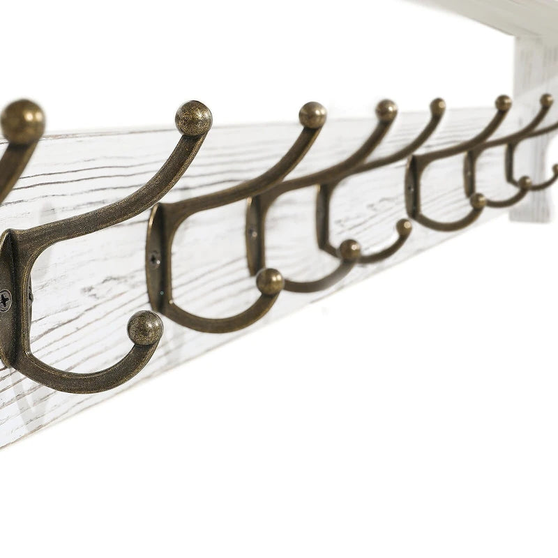 Pine Wood Wall Coat Rack