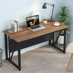 55 Inch Computer Desk with Metal Panel for Home Office