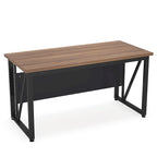 55 Inch Computer Desk with Metal Panel for Home Office
