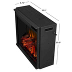 67" Electric TV Stand Fireplace in White