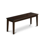 Panca da sala da pranzo con seduta in legno, 51x15x18 pollici, (opzioni di finitura)