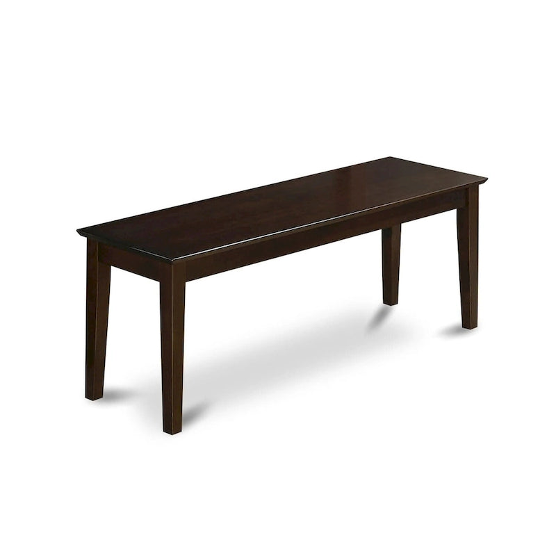 Dining Room Bench with Wood Seat, 51x15x18 Inch, (Finish Options)