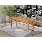 Panca da sala da pranzo con seduta in legno, 51x15x18 pollici, (opzioni di finitura)