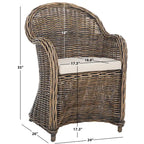Rattan-Clubsessel - 24Wx26Dx35H