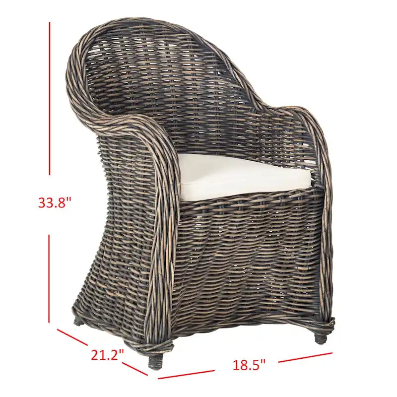 Rattan-Clubsessel - 24Wx26Dx35H
