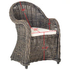 Rattan-Clubsessel - 24Wx26Dx35H