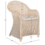 Rattan-Clubsessel - 24Wx26Dx35H