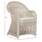 Rattan-Clubsessel - 24Wx26Dx35H