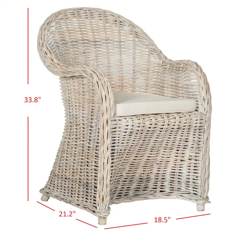 Rattan-Clubsessel - 24Wx26Dx35H