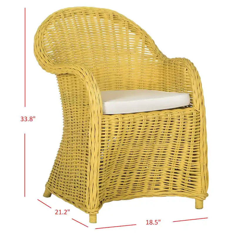 Rattan-Clubsessel - 24Wx26Dx35H