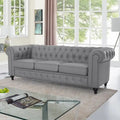 Chesterfield Sofa, Luxurious Comfort for Cozy Living Rooms, Mid-Century Modern Couch, Elegance & Serenity, 3-Seater