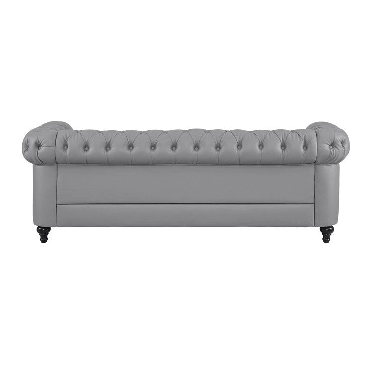 Chesterfield Sofa, Luxurious Comfort for Cozy Living Rooms, Mid-Century Modern Couch, Elegance & Serenity, 3-Seater