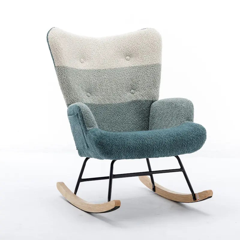 Modern Patchwork Accent Chair for Living Room Bedroom Studio