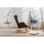 Moderner Patchwork-Akzentstuhl für Wohnzimmer, Schlafzimmer oder Studio