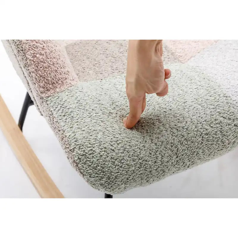 Moderner Patchwork-Akzentstuhl für Wohnzimmer, Schlafzimmer oder Studio