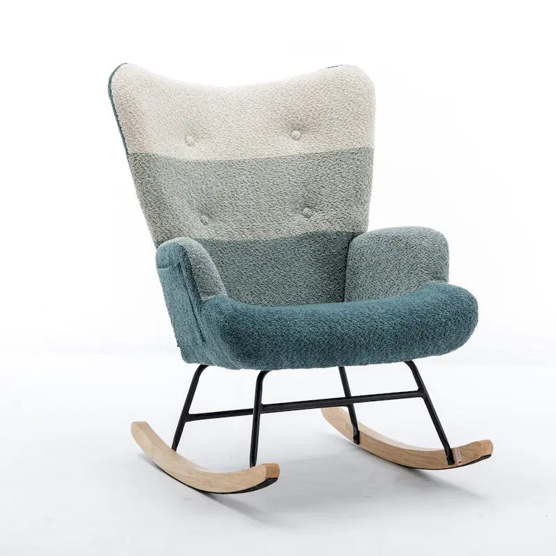 Moderner Patchwork-Akzentstuhl für Wohnzimmer, Schlafzimmer oder Studio
