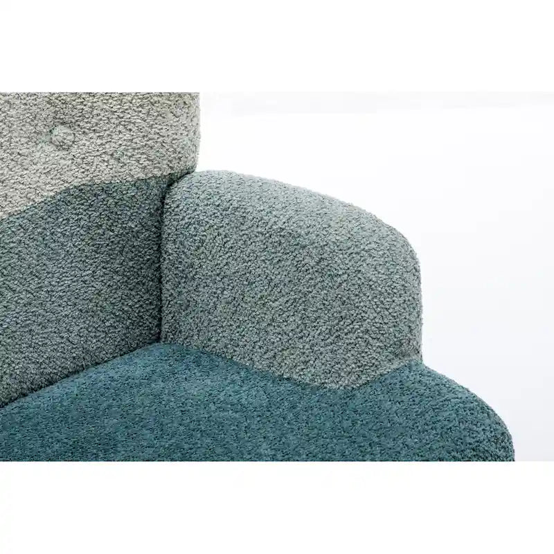Moderner Patchwork-Akzentstuhl für Wohnzimmer, Schlafzimmer oder Studio